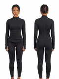 Black Slimmer jacket set