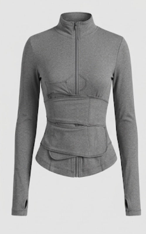 Gray slimmer Jacket