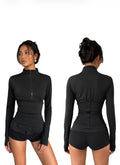 The slimmer waist jacket short set